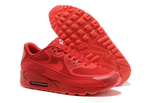 Nike Air Max 90 Prem Tape Unisex All Red Running Shoes Sale